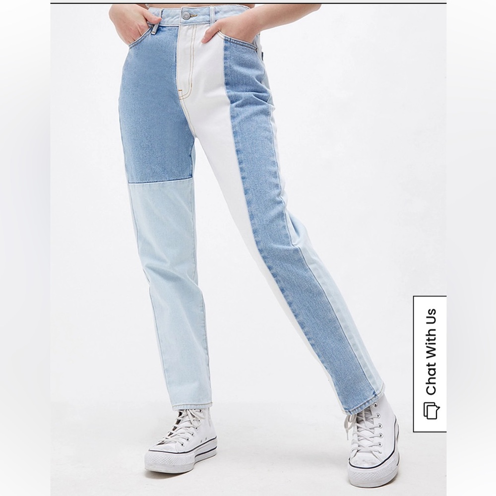 PacSun Eco Hopper Patch Mom Jeans